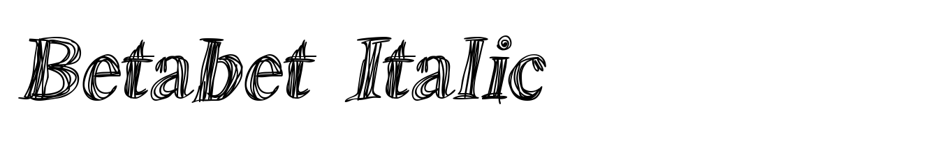 Betabet Italic